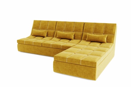 Диван Прямой Коста-Рика 2 с Оттоманкой (Ш-2260 х Г-1800 х В-1020 мм)/Разные Цвета