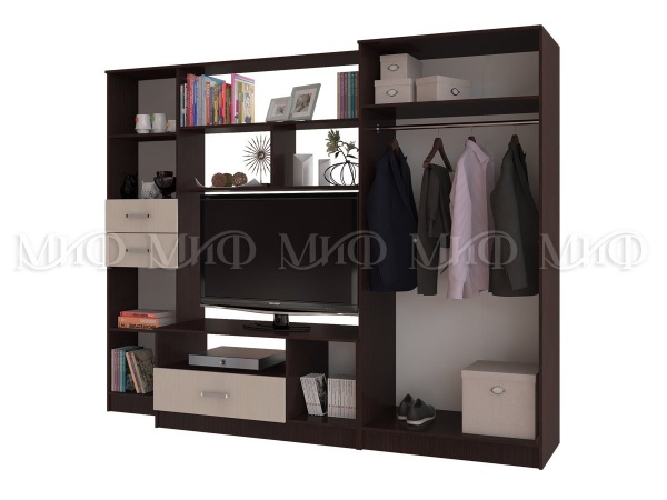 Гостиная Магия с Башней Венге/Белфорт (Ш-2600 × В-2000 × Г-520 мм)