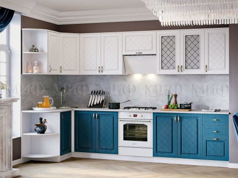 Кухонный Гарнитур Ирма Угловой МДФ 1300 х 3200 мм/Разные Цвета