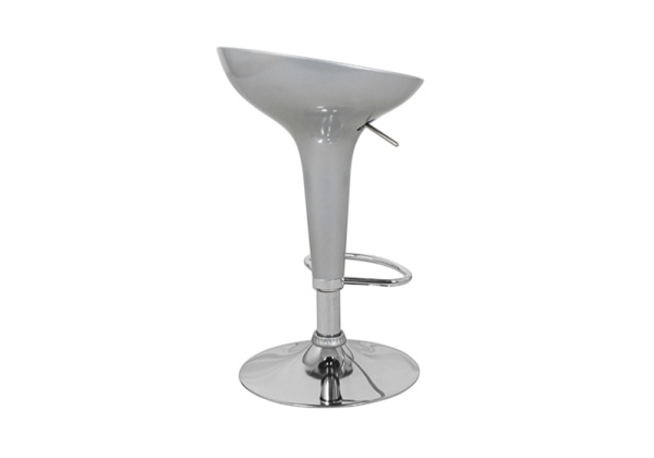 Стул барный Бомба серебро