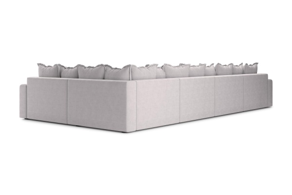 Диван п-образный тик-так Омега бежевый